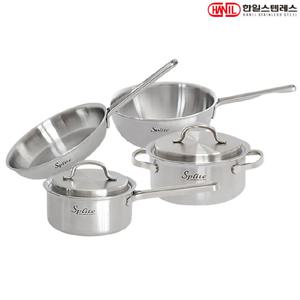 한일스텐레스 스플릿 IH통5중 304스텐 냄비후라이팬세트 4종A 편16+양18+후20+웍20
