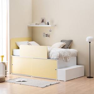 스페이서 슬라이딩 수납침대SS(640프레임+계단+가드+베이직헤드)