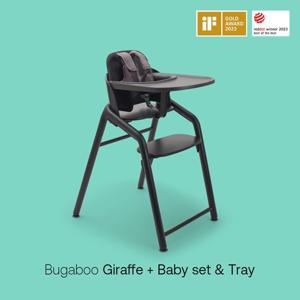 [추가 다운로드쿠폰] [부가부] 지라프 아기의자 + 베이비 세트 + 트레이(블랙세트)