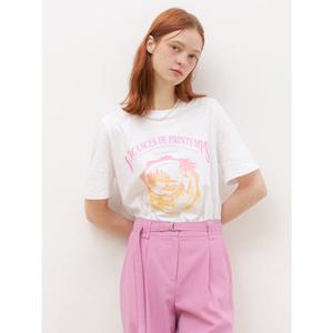 올리브데올리브 (OW4SE215) 빅프린팅포인트 반팔티셔츠 OLIVE  DES  OLIVE