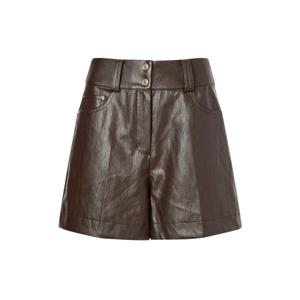 헤지스 골프 여성 24FW 품절임박브라운 여성 FAUX 레더 반바지 HWPA4C611W2