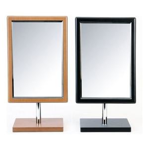 ST-457 우드사각 탁상거울/흑색/브라운