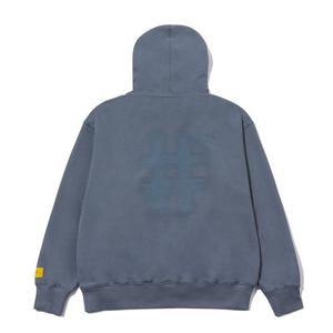 [빈트릴]남여공용 블러 스티치 해시태그 오버핏 후드티셔츠-BA241HM002