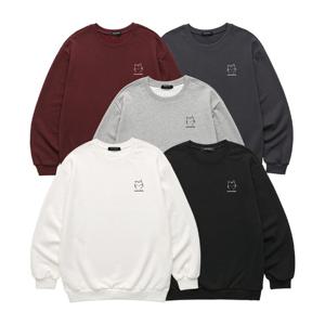 [밴웍스]야옹이 오버핏  맨투맨 (VNDTS108)