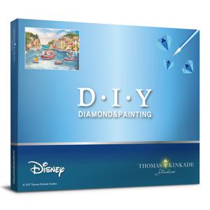 디즈니 토마스 킨케이드 이탈리아의 미키와 미니 보석십자수 캔버스 40x50cm DT5006