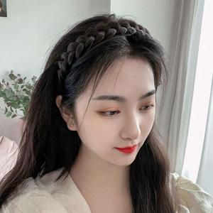 미카 땋은머리 꽈배기 벼머리 SD250203 가발테이프 쥬