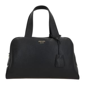 프라다 블랙 페블드 가죽 볼링 백 1BB148VOOO 2HIKF0002