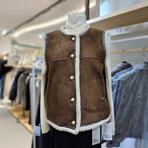 [르샵]라운드넥 스웨이드 무스탕 베스트  (L2F45MVT030)_BP