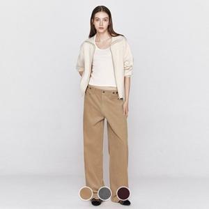 [지오다노]여성 가을 루즈 와이드핏 골지 코듀로이 팬츠 면바지 415914