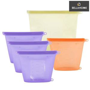 (벨라홈) 실리콘 밀폐형 스탠딩지퍼백 5종세트(CN9889)