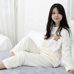 극세사 수면잠옷아이보리 청소년잠옷 여자수면바지