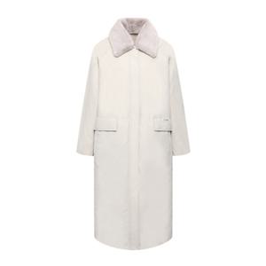 [보니스팍스] B1G41WBB010 리버시블 퀼팅안감 탈착퍼 롱 트랜치 코트