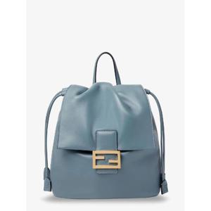 FENDI 금속 FF 로고 디테일이 있는 가죽 백팩 8BZ057