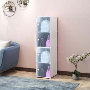 핸드백수납장 조립식 보관함 가방 정리함 1열4칸