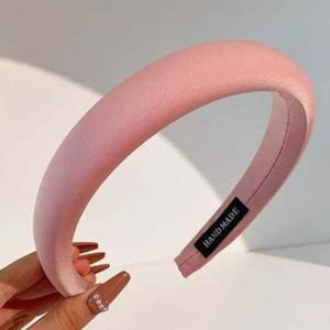 도톰한셀러브리티머리띠 넓은새틴머리띠 (핑크) 머리띠 헤어밴드 아이돌머리띠 아이돌헤어밴드 새틴머리띠 새틴헤어밴드 셀러브리티 넓은머리띠