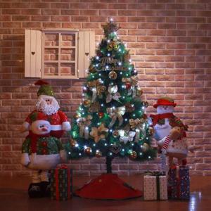 150cm 골드 솔잎 풀세트 트리 전구 가게 장식 크리스마스트리 완제트리 풀세트트리 럭셔리트리 고급트리