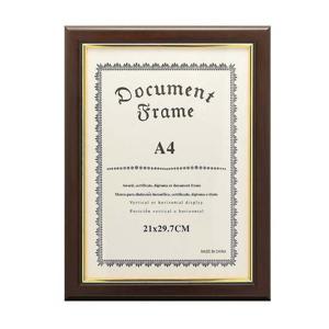 다크브라운 상장액자(A4)허가증 졸업장 사진액자