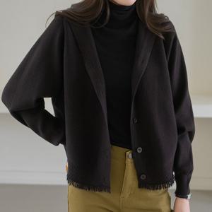 엄마옷 마담4060 모던베이직 모던태슬후디가디건 데일리 중년여성 -ZCA2512004-