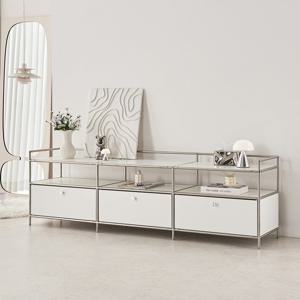 [착불배송 상세확인] M7174 모듈 가드 오픈 서랍 거실장 1800 2colors