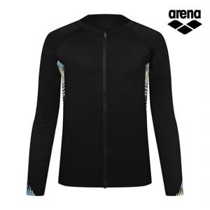 [아레나공식] 팜트리 레저 집업 래쉬가드 A3BM1PR07BLK