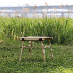 [GS][캠핑덕] 프리미엄 애쉬 우드 롤테이블 캠핑 테이블 소형