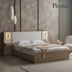 파로마 첼시 화이트 호텔식 서랍형 슈퍼싱글 수납 침대 SS (매트미포함)