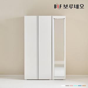 [착불] 보루네오 타키 1200 D세트 장롱 장농 이불장 미니 아이 작은방 원룸 슬림 거울 4자