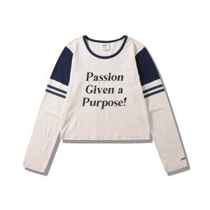 [지프]여성용 배색소매 긴팔티셔츠(JQ2TSF032)