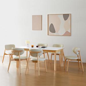 베스트리빙 데이지 1800 포세린 통세라믹 노아 6인용 식탁 테이블 카페 인테리어 식탁