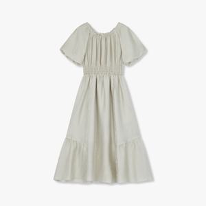 [지컷]웨이스트 스모킹 스퀘어넥 원피스 7295237102