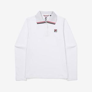 [휠라]피케 스판 긴팔 카라티 (FS2TLF3351F_OWH)