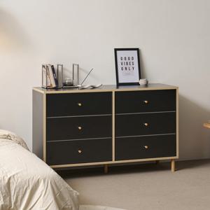 나무뜰 마몽2 E0 양면 와이드 서랍장 1200 6단 OWF130C (착불)