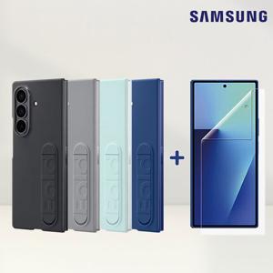 삼성전자 정품 갤럭시Z폴드7 슬림 실리콘 스탠딩 케이스 스탠드 거치 보호 커버 AR 액정보호필름 2매 포함 EF-MF966 N