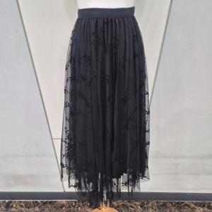 [나인스텝]영문샤스커트 N25NK5101  BK_YS