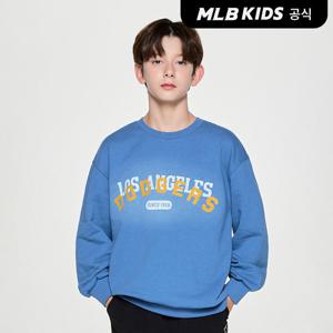 스트릿 베이직 그림자 레터링 맨투맨 LA (D.Blue)