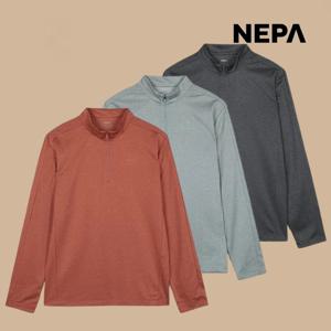 네파 남성 베이직 집업 티셔츠 반목티 가을 기능성 등산티 7L55401