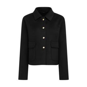 질스튜어트 뉴욕 여성 24FW 스테디셀러 블랙 포켓 울캐시미어혼방 하프코트 WJCO4D700BA