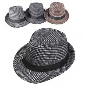 페도라 체크무늬 윈터 댄서모자 째즈 따뜻 가을겨울