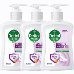 데톨 핸드워시 센서티브 250ml 3개