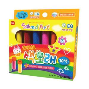 도너랜드 공작놀이 색모래 10색 세트