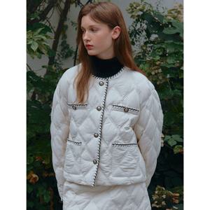 [온앤온]온앤온 자바라장식 퀼팅 덕 다운 점퍼 MP3WM902