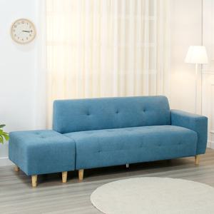 에보니아 데일리 라텍스폼 3인용쇼파+스툴 패브릭쇼파