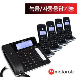 모토로라유무선전화기C7201A 1대+증설3대 블랙/자동응답/녹음