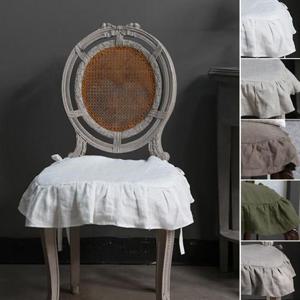 [마메종] 헤비 린넨  누 빔 의자커버(5color)