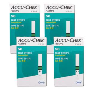 아큐첵 액티브 혈당시험지 200매 혈당 측정 검사지 당뇨 소모성 재료