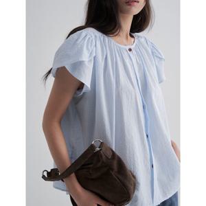 (125765MB2Q) [에잇세컨즈] 스트라이프 블라우스  스카이 블루