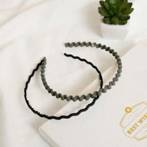 엔젤슈슈무광웨이브헤어밴드2p안아픈머리띠 데일리머리띠 데일리헤어밴드 디자인머리띠 디자인헤어밴드 얇은머리띠