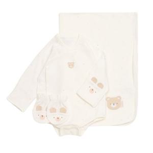 [압소바]압소바 베핑코튼모달배냇슈트+손싸개+속싸개 A2D10110Q1