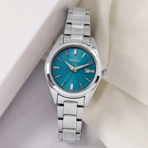 세이코 SUR531P1 사파이어 오션블루 아날로그 클래식 정장 여자 메탈 시계 d