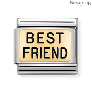 노미네이션 컴포저블 클래식 PLATES 18K 골드 링크 030166 여자팔찌 남자팔찌